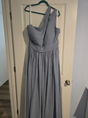 Azazie Bridesmaid Dress Size 26 Dusty Blue NWT